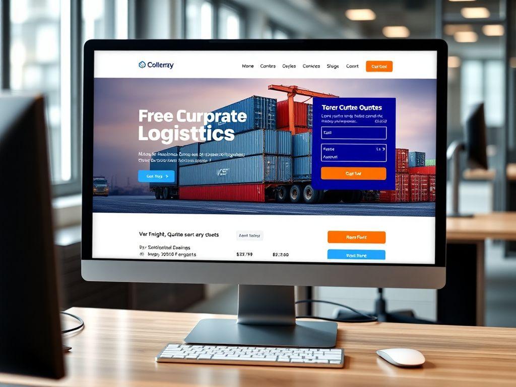 Corporate website for Straits Cargo Line logistics company