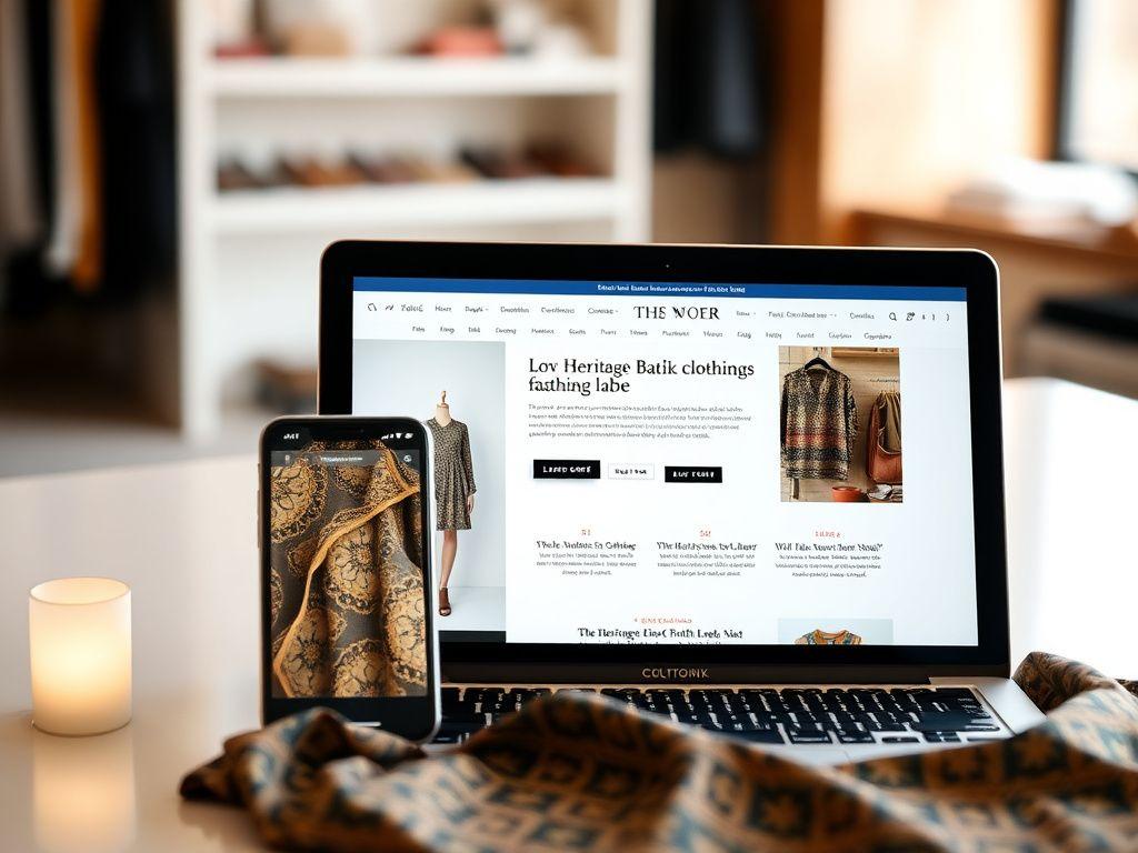 Ecommerce store for Kanta Batik heritage fashion label